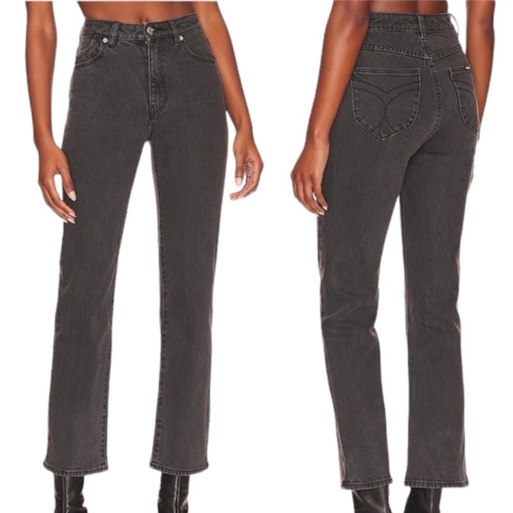 ROLLA'S Women's Straight Leg Jeans - Black